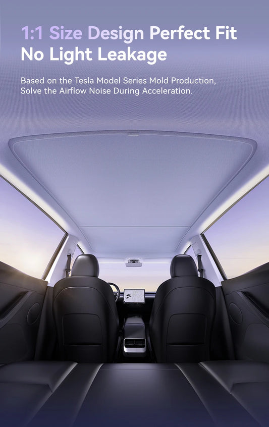 Roof Sunshade Front Rear Sunroof Skylight For Tesla Model 3 Y