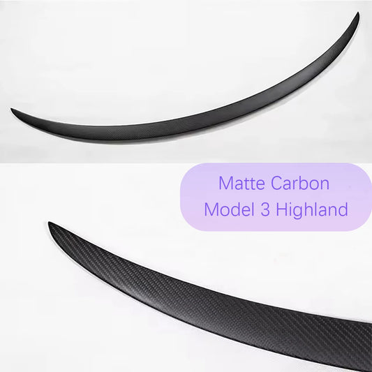 Real Carbon Fiber Spoiler For Tesla Model 3