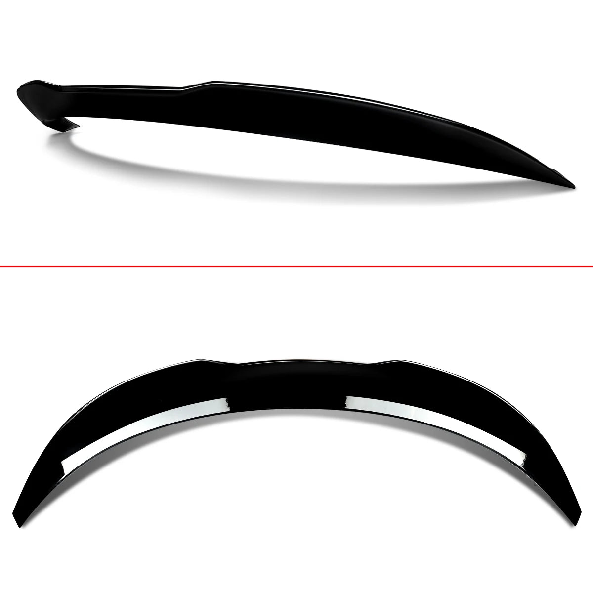For 2017-2025 Tesla Model 3 PSM Style Highkick Rear Trunk Spoiler Wing Gloss Black